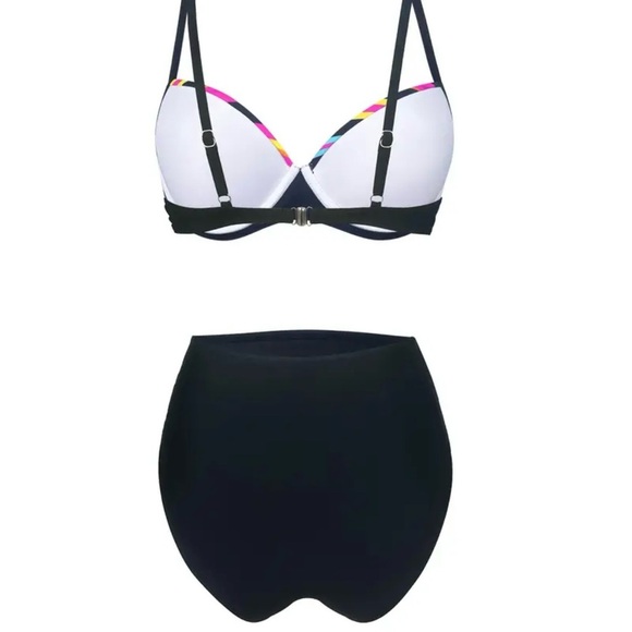 Multicolor Push Up High Waisted Bikini - Picture 3 of 6
